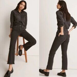 Madewell Kick Out Crop Mid-Rise Ankle Jeans in Starkey Wash Size 26